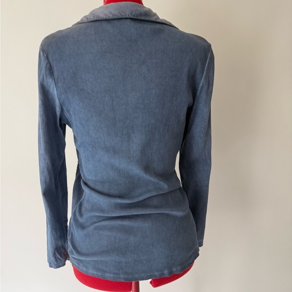 Reba Light Blue Ribbed Top - Picture 3 of 3